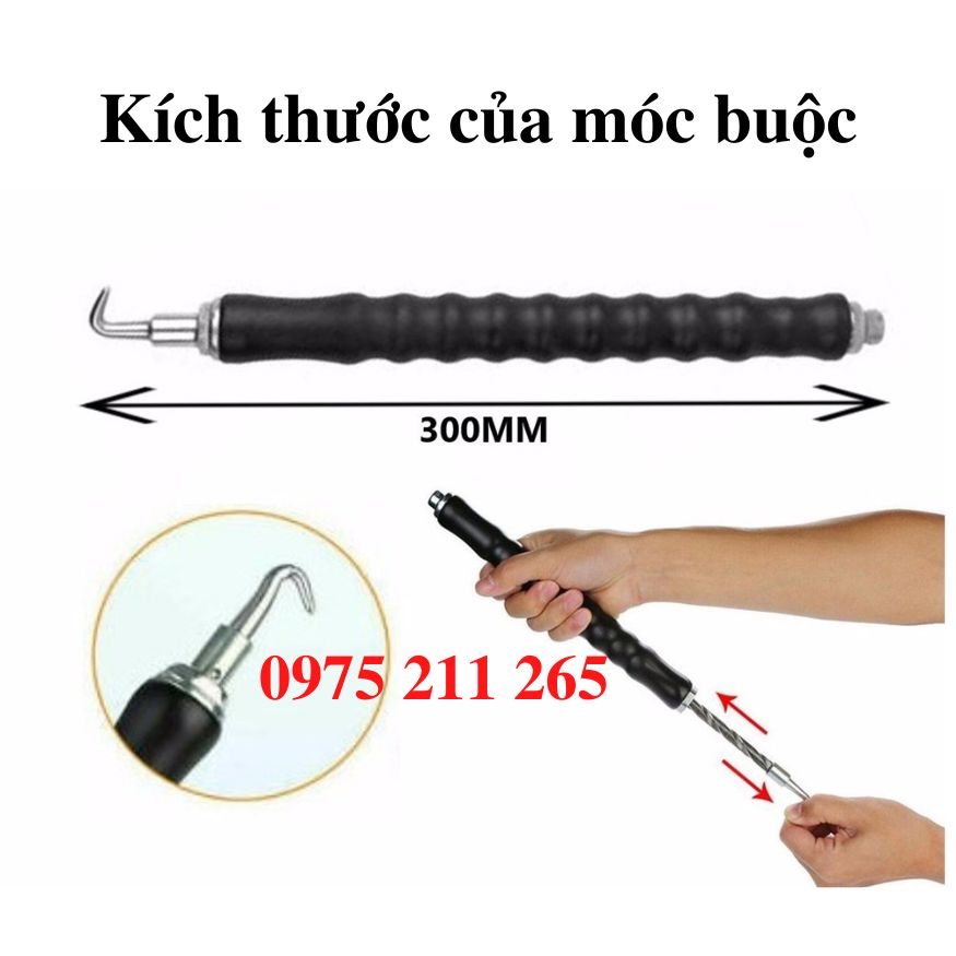 Móc buộc dây thép tự động, cây buộc dây kẽm xây dựng 11 Móc buộc dây thép tự động, cây buộc dây kẽm xây dựng - Ảnh 5