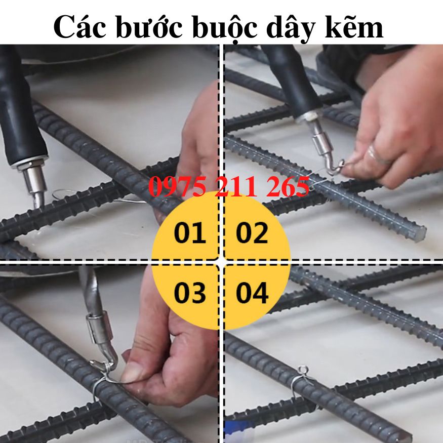 Móc buộc dây thép tự động, cây buộc dây kẽm xây dựng 12 Móc buộc dây thép tự động, cây buộc dây kẽm xây dựng - Ảnh 6