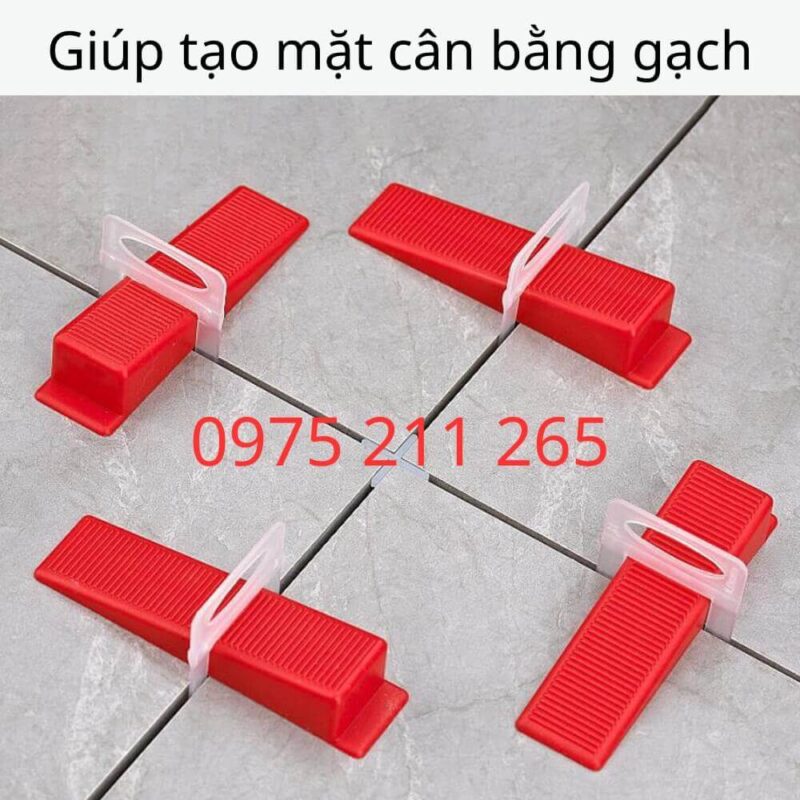 Bịch 320 cái ke cân bằng ốp gạch màu trắng, ke rút nhựa ốp lát gạch nền tường 18 bo ke nem op gach cang bang