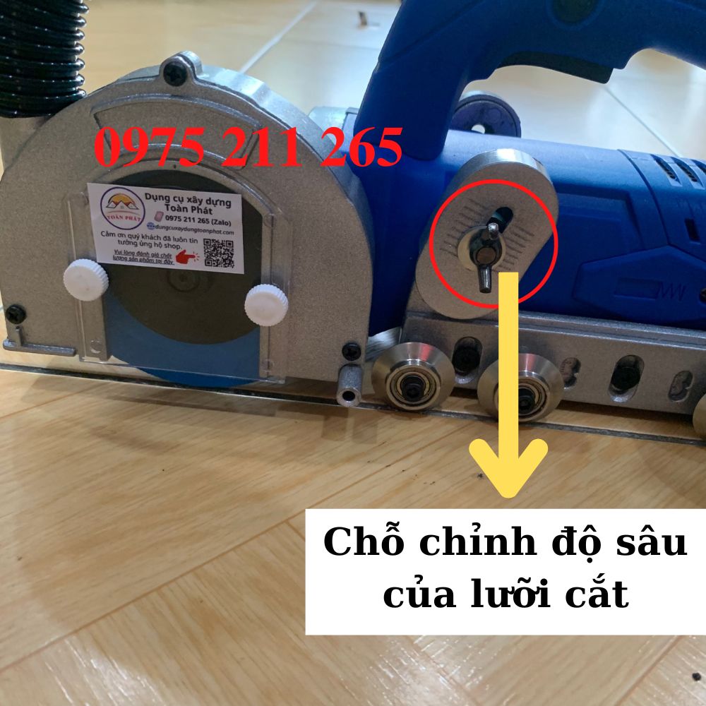 Máy cắt đường ron gạch cầm tay có hút bụi lưỡi 1.2li 4 Máy cắt đường ron gạch cầm tay có hút bụi lưỡi 1.2li - Ảnh 4
