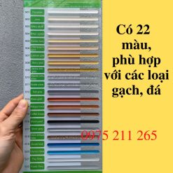 bảng màu keo chà ron gạch epoxy