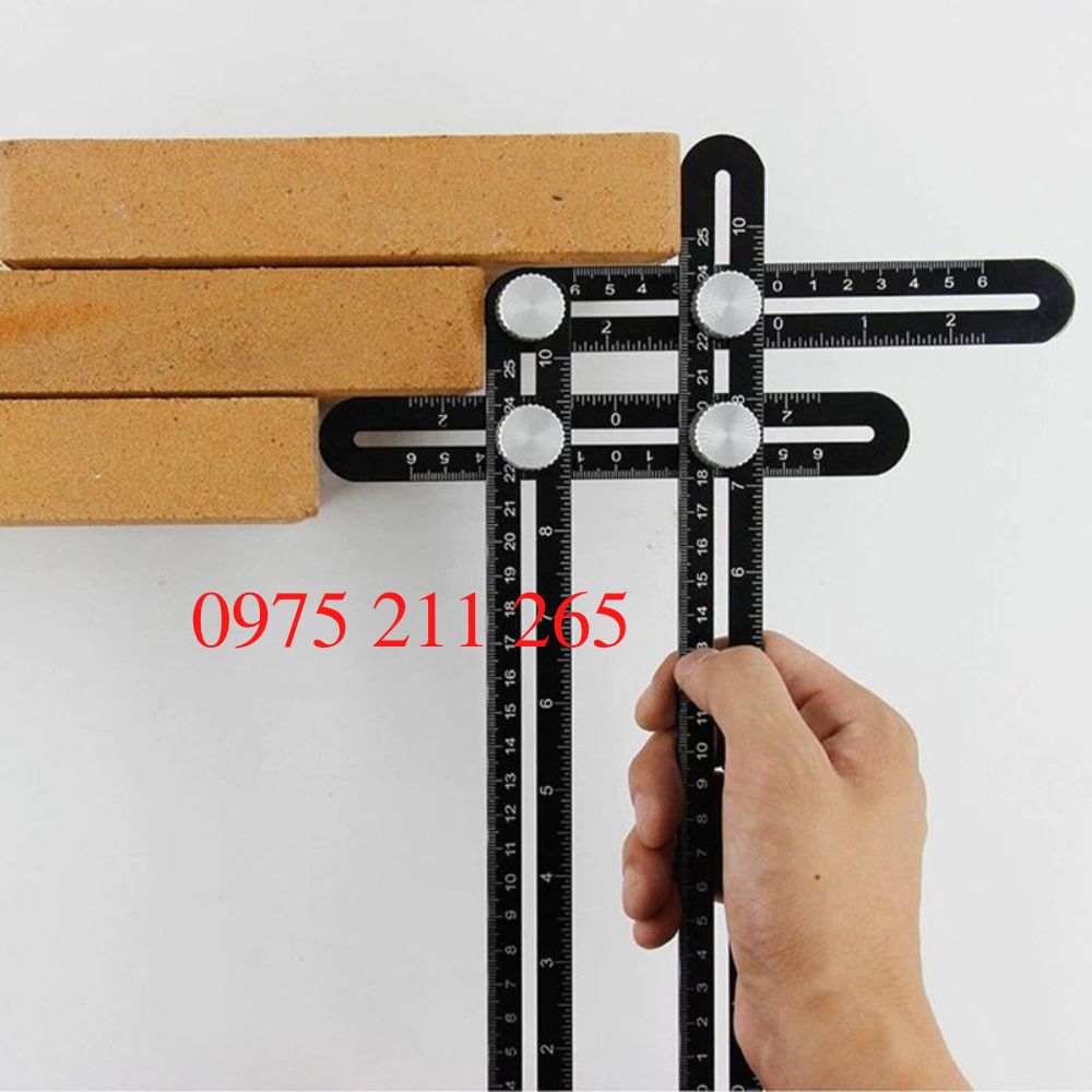 Thước định vị khoét lỗ gạch 6 khúc đa năng đo khoan ốp lát 8 Thước định vị khoét lỗ gạch 6 khúc đa năng đo khoan ốp lát - Ảnh 8