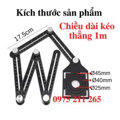 Thước định vị khoét lỗ gạch 6 khúc đa năng đo khoan ốp lát 10 thuoc do khoet lo gach 1