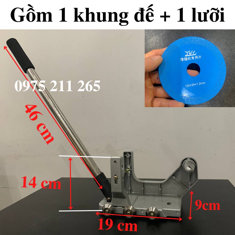 Dụng cụ cắt ron gạch kèm lưỡi cắt ron mỏng 1.2li (gắn máy mài) 8 Dụng cụ cắt ron gạch kèm lưỡi cắt ron mỏng 1.2li (gắn máy mài) - Ảnh 8