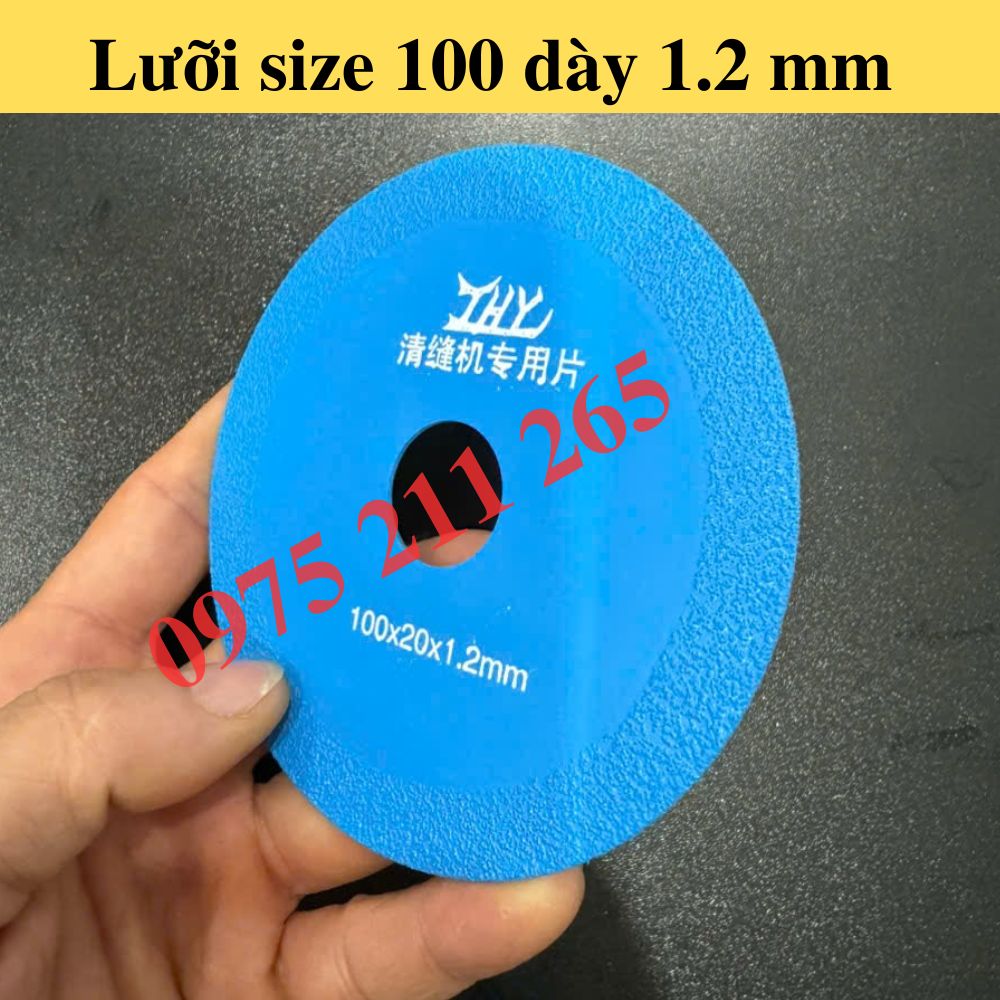 5 Lưỡi cắt ron gạch siêu mỏng 1.2li x100mm loại tốt 4 lưỡi cắt gạch loại tốt