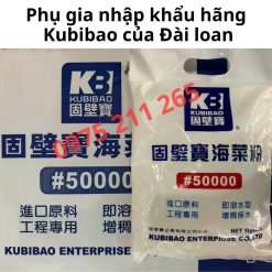 phụ gia ốp lát đài loan (bịch 1kg), phụ gia pha với xi kéo dài đông kết 13 phu gia op gach kubibao