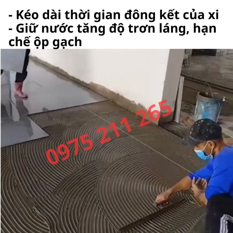 phụ gia ốp lát đài loan (bịch 1kg), phụ gia pha với xi kéo dài đông kết 20 phu gia op lat 2