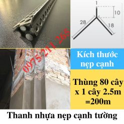 thanh nẹp tô cạnh tường