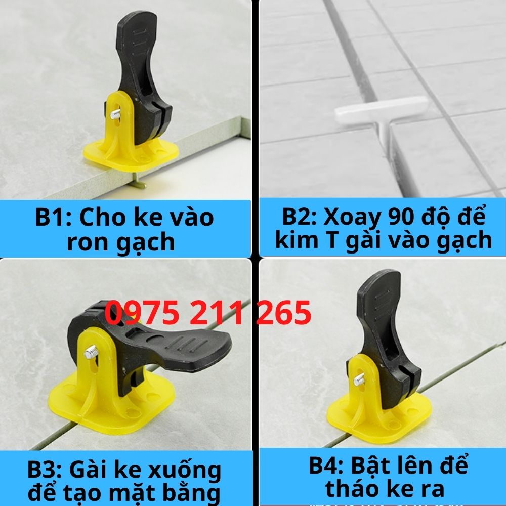 100 ke gài ốp lát gạch, ke cân bằng gạch tái sử dụng 1li, 1.5ly 5 100 ke gài ốp lát gạch, ke cân bằng gạch tái sử dụng 1li, 1.5ly - Ảnh 5