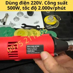 Máy cắt ron gạch mini cầm tay 500W, lưỡi cắt đường ron mỏng 1li 11 may cat ron gach mini 6