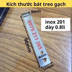 kích thước bát treo ốp gạch men