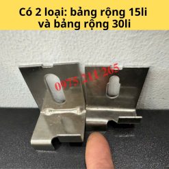 Alternative view of 100 ke móc treo đá ốp tường chữ U, pát inox treo đá granite