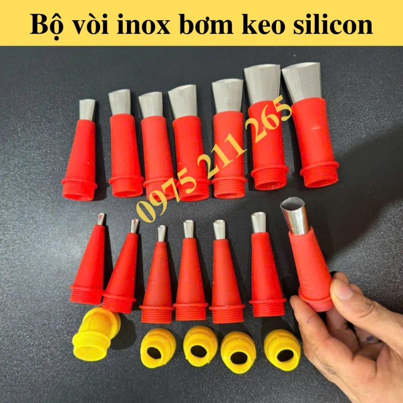 đầu vòi bơm keo silicon