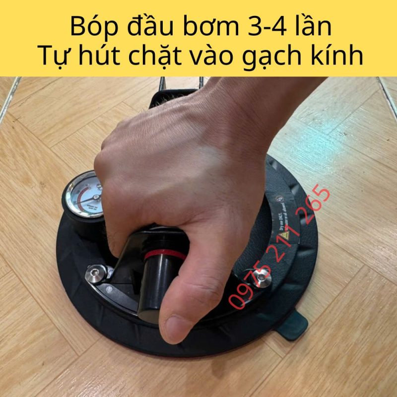 hít kính chân không hút nâng 100kg, tay hít gạch đơn 18 hut gach cam tay