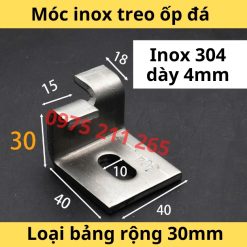 báo giá móc inox ốp đá
