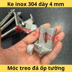 móc inox treo ốp đá