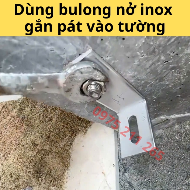 bát treo đá chữ L 60x40mm, ke móc inox 304 giữ đá ốp tường 6 bát treo đá chữ L 60x40mm, ke móc inox 304 giữ đá ốp tường - Ảnh 6