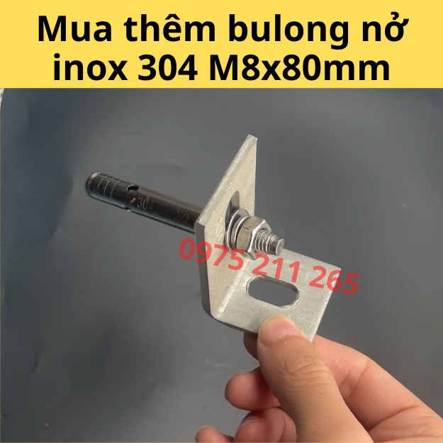 bát treo đá chữ L 60x40mm, ke móc inox 304 giữ đá ốp tường 5 bát treo đá chữ L 60x40mm, ke móc inox 304 giữ đá ốp tường - Ảnh 5