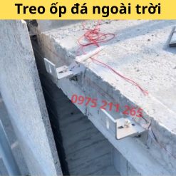 bát treo đá chữ L 60x40mm, ke móc inox 304 giữ đá ốp tường 15 moc treo da hoa cuong