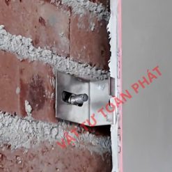 Alternative view of móc treo gạch khổ lớn U15, bát inox giữ gạch đá ốp tường chống rơi