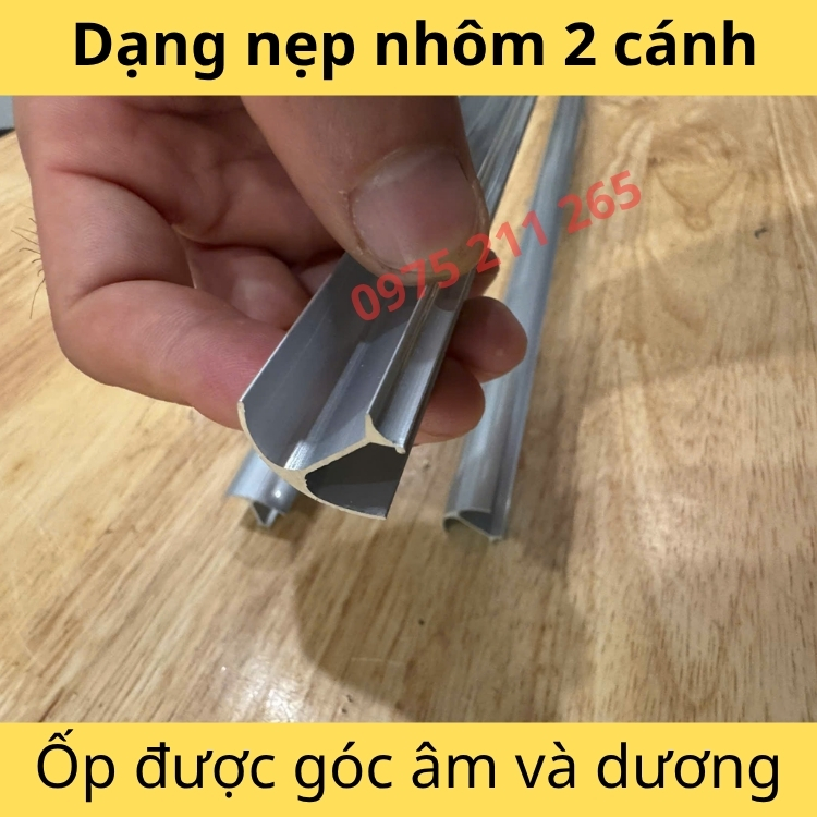 nẹp góc ốp gạch bo tròn 2 cánh, thanh nhôm nẹp cạnh gạch âm dương 6 nẹp góc ốp gạch bo tròn 2 cánh, thanh nhôm nẹp cạnh gạch âm dương - Ảnh 6