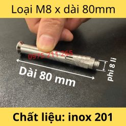 tắc kê inox m8